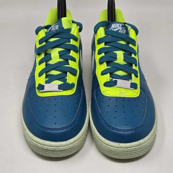 Nike Air Force 1 Low Crater Bright Spruce Volt DM1086-300 GS Youth Size 6.5Y New - Picture 7 of 10